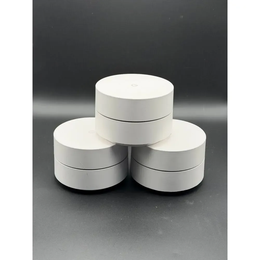 Lot of 3 Google WiFi Dual-Band AC1200 Mesh Router GJ2CQ No Power Cord